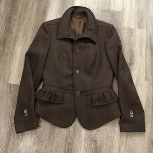 Vintage brown Burberry blazer jacket sz 4